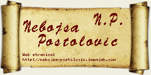 Nebojša Postolović vizit kartica